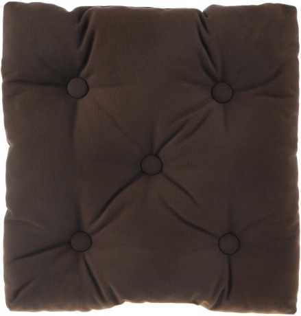 Подушка на стул KauffOrt "Сад", цвет: коричневый, 40 x 40 см