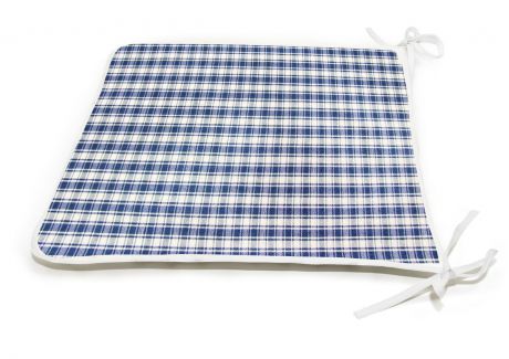 Подушка на стул KauffOrt "Коттедж", цвет: синий, 39 x 40 см