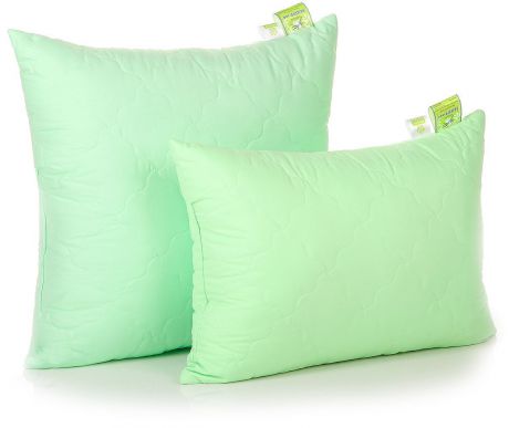 Подушка Belashoff "Бамбук-Эко", средняя, цвет: зеленый, 50 х 70 см