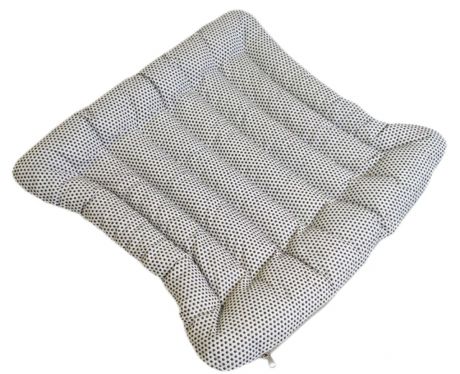 Подушка на стул Bio-Textiles "Эко", с массажным эффектом, наполнитель: лузга гречихи, цвет: светло-серый, 40 х 40 см. PEK753