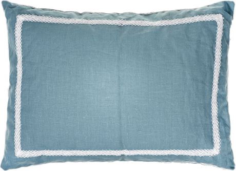 Подушка Bio-Textiles "Кедровое очарование Blue", наполнитель: кедр, цвет: бирюзовый, 50 х 70 см. K0B097
