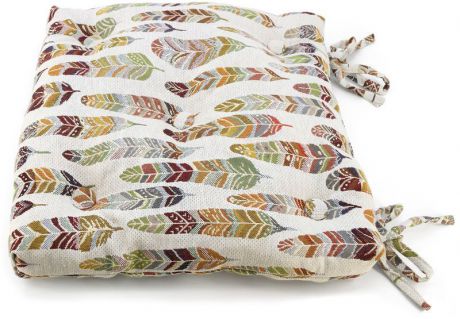 Подушка на стул KauffOrt "Апачи", цвет: бежевый, 40 х 40 см
