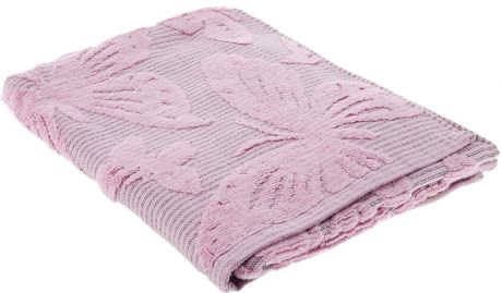 Полотенце Guten Morgen "Баттерфляй", цвет: розовый, 70 х 130 см