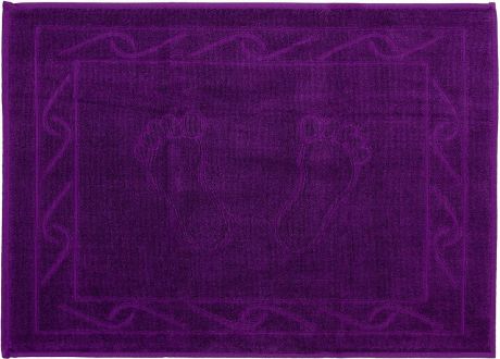Полотенце махровое для ног Hobby Home Collection "Hayal", цвет: фиолетовый, 50 х 70 см