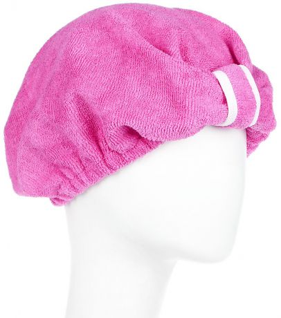 Чалма для сушки волос "Главбаня", цвет: розовый