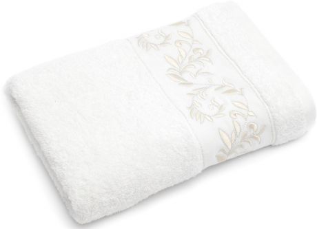 Полотенце для ванной Wess "Elegance", цвет: белый, 70 х 140 см