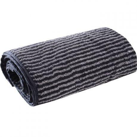 Полотенце махровое "Ilta (Илта)", цвет: черный, серый, 50 см х 100 см