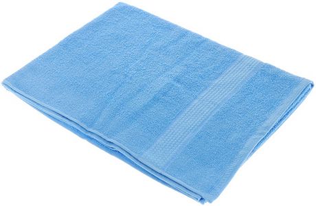 Полотенце махровое Aisha Home Textile "Соты", цвет: голубой, 70 х 140 см