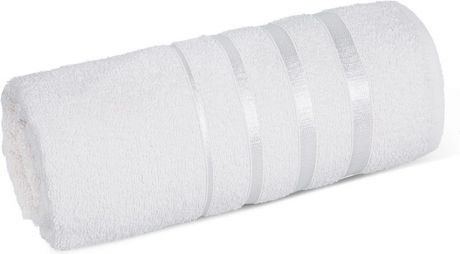 Полотенце махровое Soavita "luxury", цвет: белый, 65 х 138 см