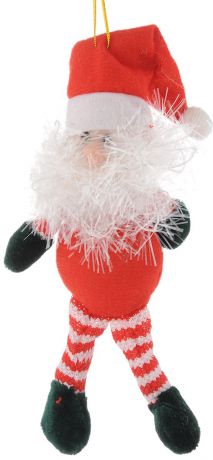 Украшение новогоднее подвесное Феникс-Презент "Дед мороз полосатый", 20 x 10 см