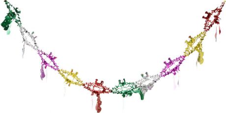 Гирлянда новогодняя Magic Time "Колокольчики со снежинками цветные", 35 x 21 x 200 см