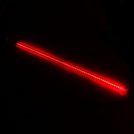 Светодиодная сосулька Luazon "Тающая", длина 1 м, диаметр 3 см, LED 60 ламп, 220V, цвет: красный