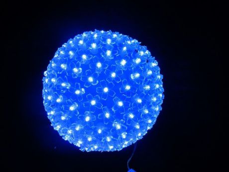 Шар "Neon-Night", светодиодный, 200 LED, цвет: синий, 220V, диаметр 12 см
