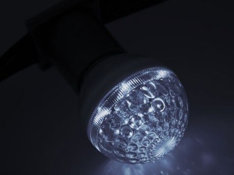 Строб-лампа "Neon-Night", цоколь Е27, цвет: прозрачный, диаметр 50 мм