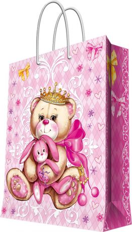 Пакет подарочный Magic Home "Принцесса-медведица", 26 х 32,4 х 12,7 см