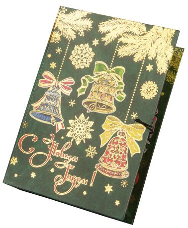 Коробка подарочная Magic Time "Елка с колокольчиками", размер S. 75024