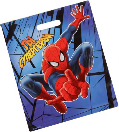 Пакет подарочный Marvel "Человек-Паук. Ты супергерой", 34 х 40 см. 2333374