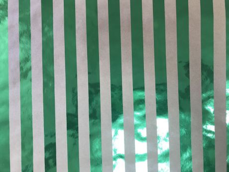 Крафт бумага Magic Time "Зеленые полоски", немелованная, 100 х 70 см