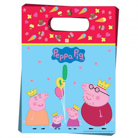 Peppa Pig Пакет подарочный Пеппа-принцесса 6 шт