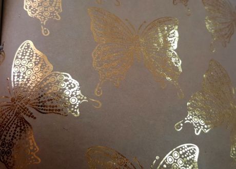 Крафт бумага Magic Home "Золотые бабочки", 79490