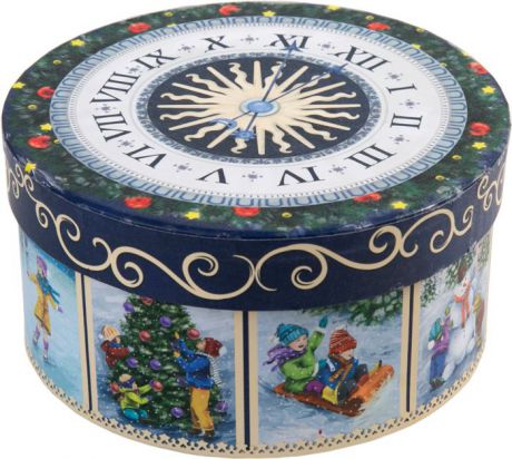 Коробка подарочная Magic Time "Новогодние часы", 14 х 14 х 7 см. 78460