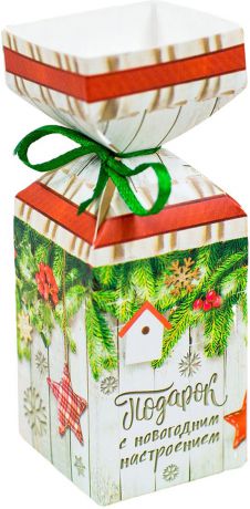 Коробка подарочная Дарите Счастье "Подарок внутри", сборная, фигурная, 6 х 6 х 6 см