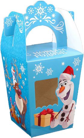 Коробка подарочная Disney "С Новым годом. Холодное сердце", складная, 10 х 13 х 10 см
