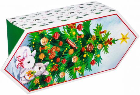 Коробка-конфета подарочная Дарите Счастье "На кануне Рождества", сборная, 9,3 х 14,6 х 5,3 см