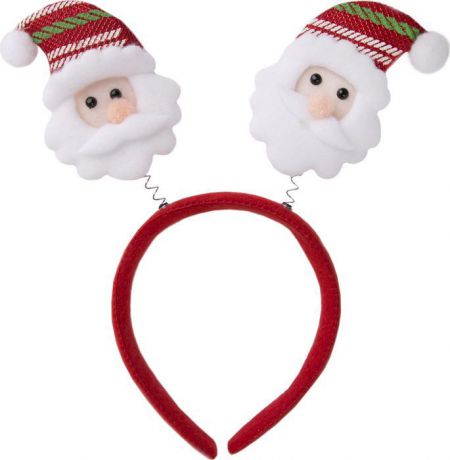 Новогоднее украшение Magic Time "Дед Мороз в полосатом колпаке на голову". 76204