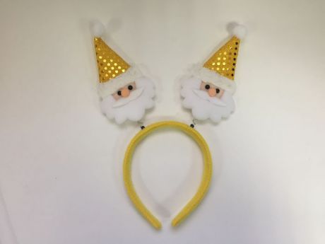 Новогоднее украшение на голову Magic Time "Желтый Дед Мороз". 78603