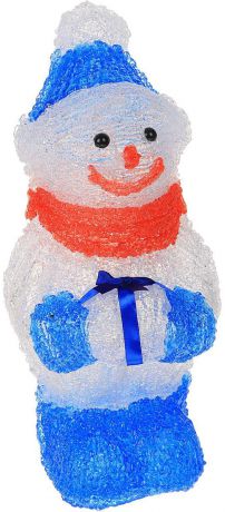 Фигурка новогодняя Luazon "Снеговичок с подарком", 15 х 15 х 30 см