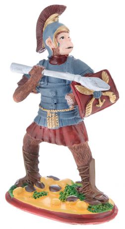 Фигурка декоративная "Обезьяна. Римский воин", высота 12 см