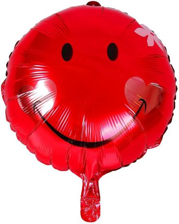 Sima-land Воздушный шарик Шар улыбка с цветком Круг 18