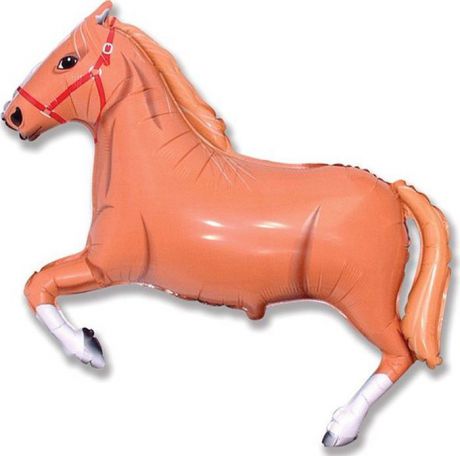 Флексметал Шарик воздушный Лошадь цвет коричневый