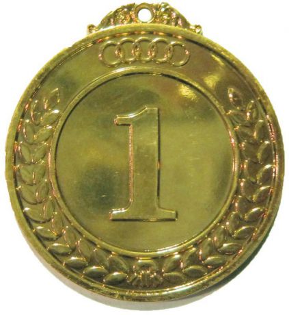 Медаль классическая "Start Up", цвет: золото, диаметр 5 см