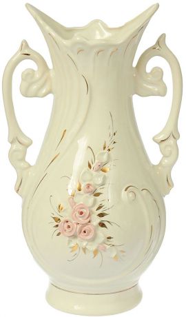 Ваза Керамика ручной работы "Орхидея", цвет: белый. 627960