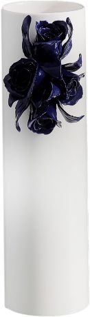 Ваза Mezzaluna "White Rose Stretto", цвет: белый, 35 см