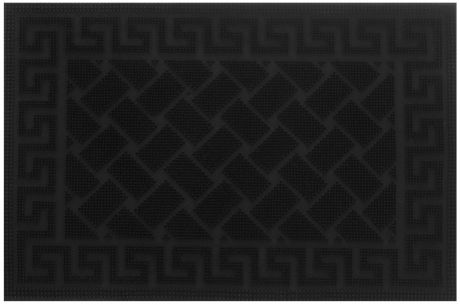 Коврик придверный Shree Sai International "Pin Mat. Орнамент", цвет: черный, 60 х 40 см
