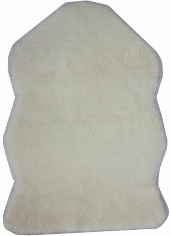 Шкура "Kunshan Ccf Home Textile", искусственная, цвет: белый, 55 х 80 см