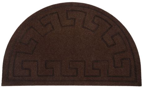 Коврик придверный EFCO "Оскар. Геометрический узор", цвет коричневый, 65 х 40 см