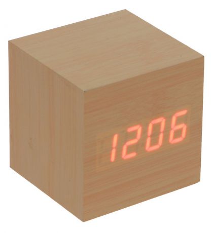 Часы-будильник настольные "Куб", диаметр 6,5 х 6,5 х 6. 2307075