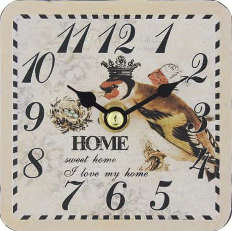 Часы настольные Феникс-Презент "Король птиц", 10 х 10 см