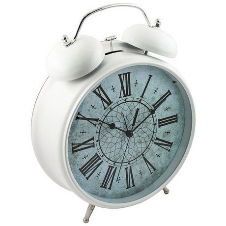 Часы-будильник Эврика "Гигант", цвет: белый