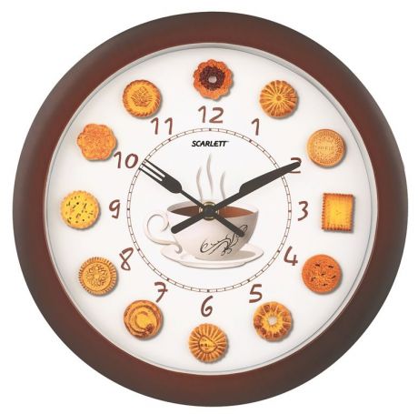 Часы настенные "Scarlett", диаметр 27,5 см. SC - 25QA
