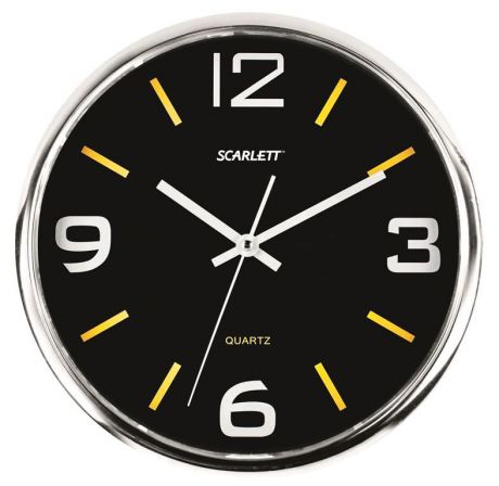 Часы настенные "Scarlett", диаметр 30 см. SC - WC1009O