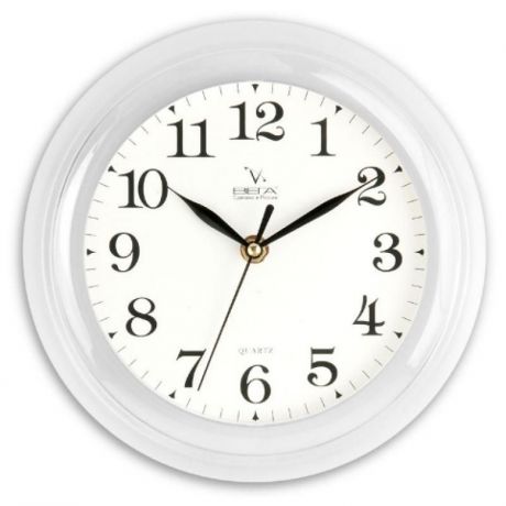 Часы настенные Вега "Классика", цвет: белый. П6-7-19
