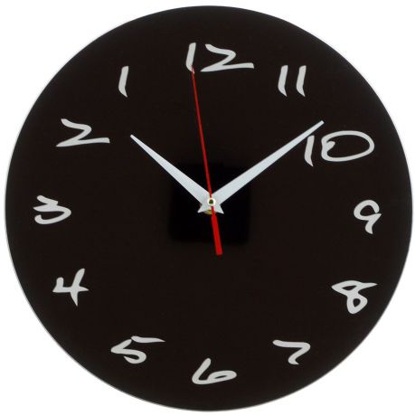 Часы настенные Эврика "Античасы. Классика черная", диаметр 28 см