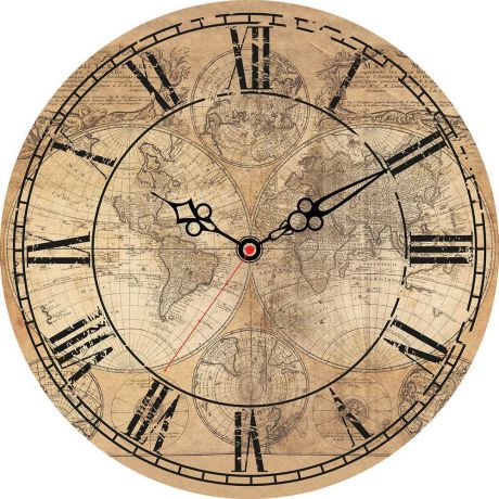 Часы настенные "Postermarket", цвет: бежевый, диаметр 30 см. CL-08