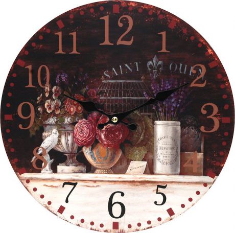 Часы настенные Белоснежка "Вечерний Прованс", диаметр 34 см