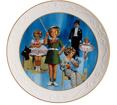 Декоративная тарелка "Ширли Темпл". Керамика, роспись. Япония, вторая половина ХХ века